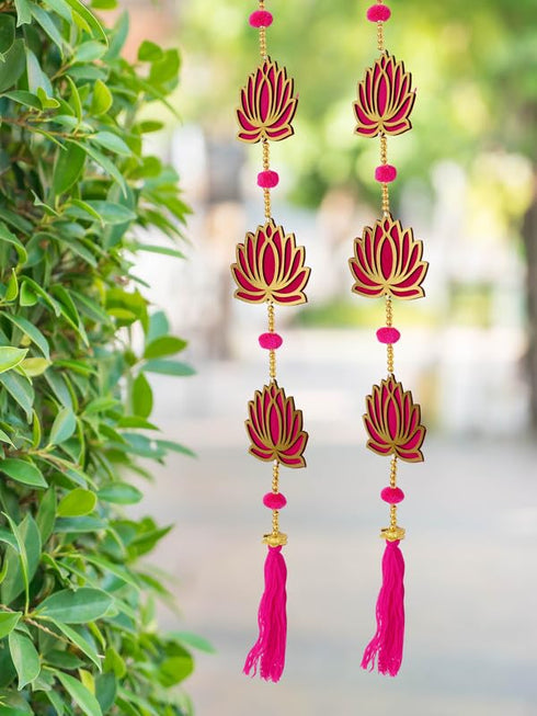 Wool Blend Lotus Wall & Door Hanging